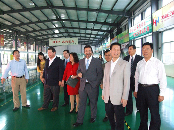 美國州議員來洪海參觀指導工作 美國州議員來洪海參觀指導工作